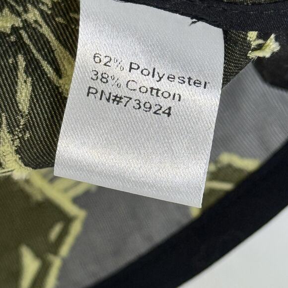 Ming Wang Jacket Womens Large Black Yellow Floral Jacquard Open Front Topper - Picture 5 of 8